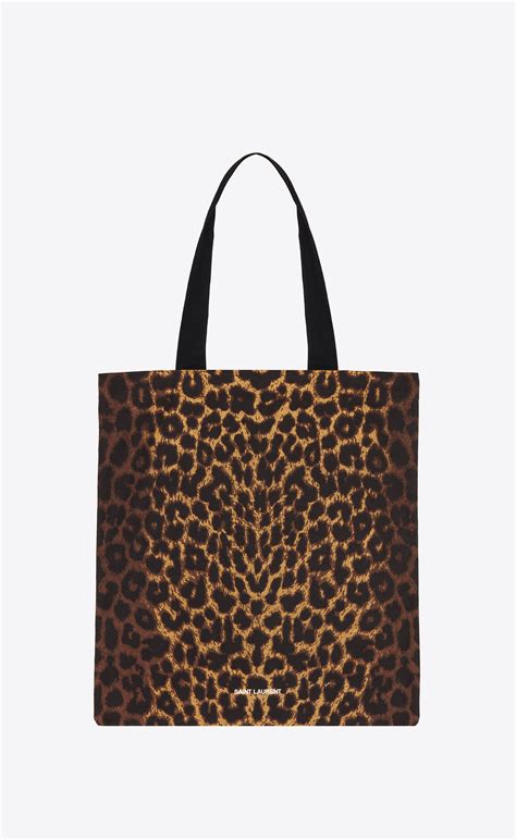 ysl tote leopard bag|vintage saint laurent bag.